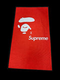 BAPE X SUPREME RUG