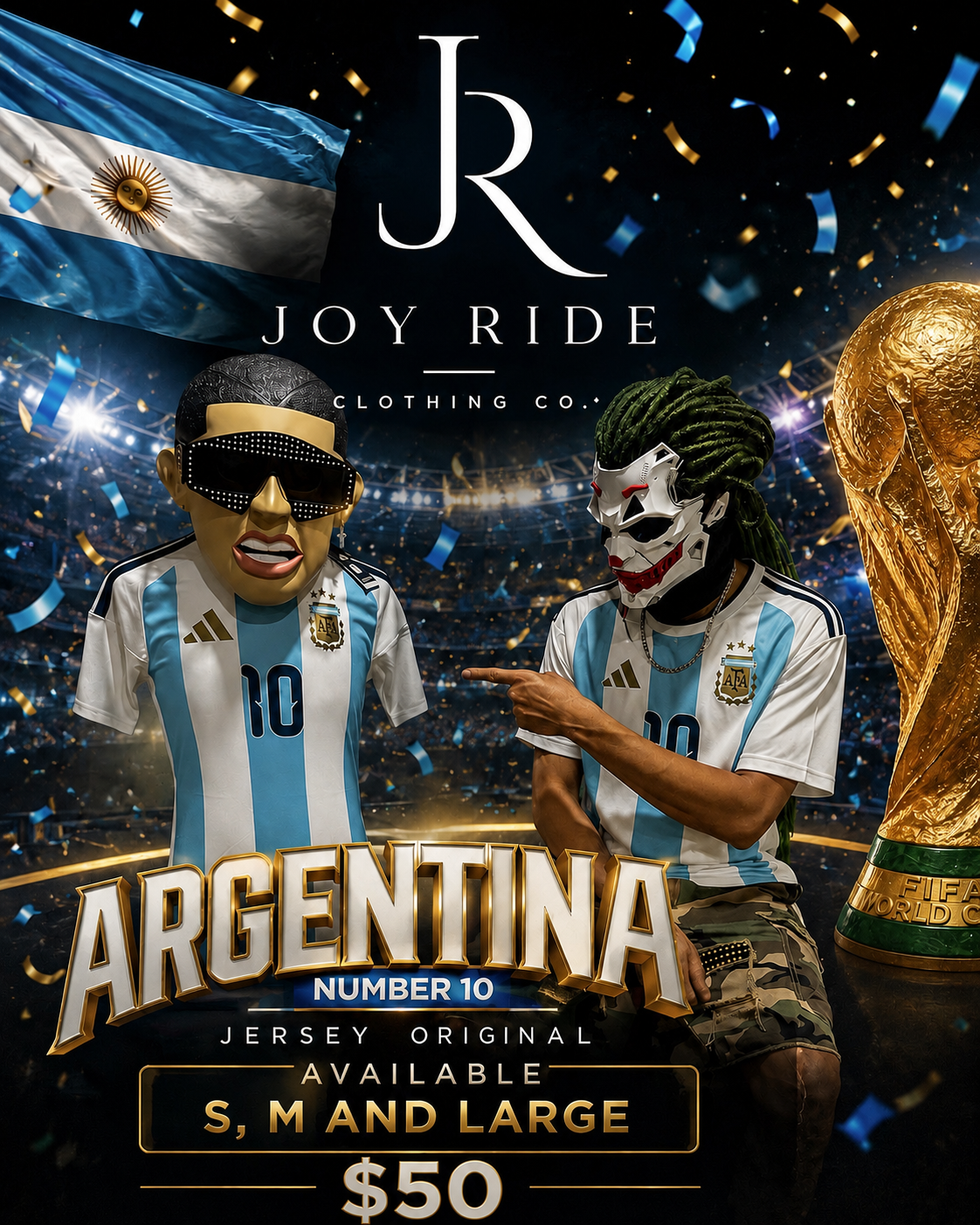 Argentina #10 Jersey (LARGE)
