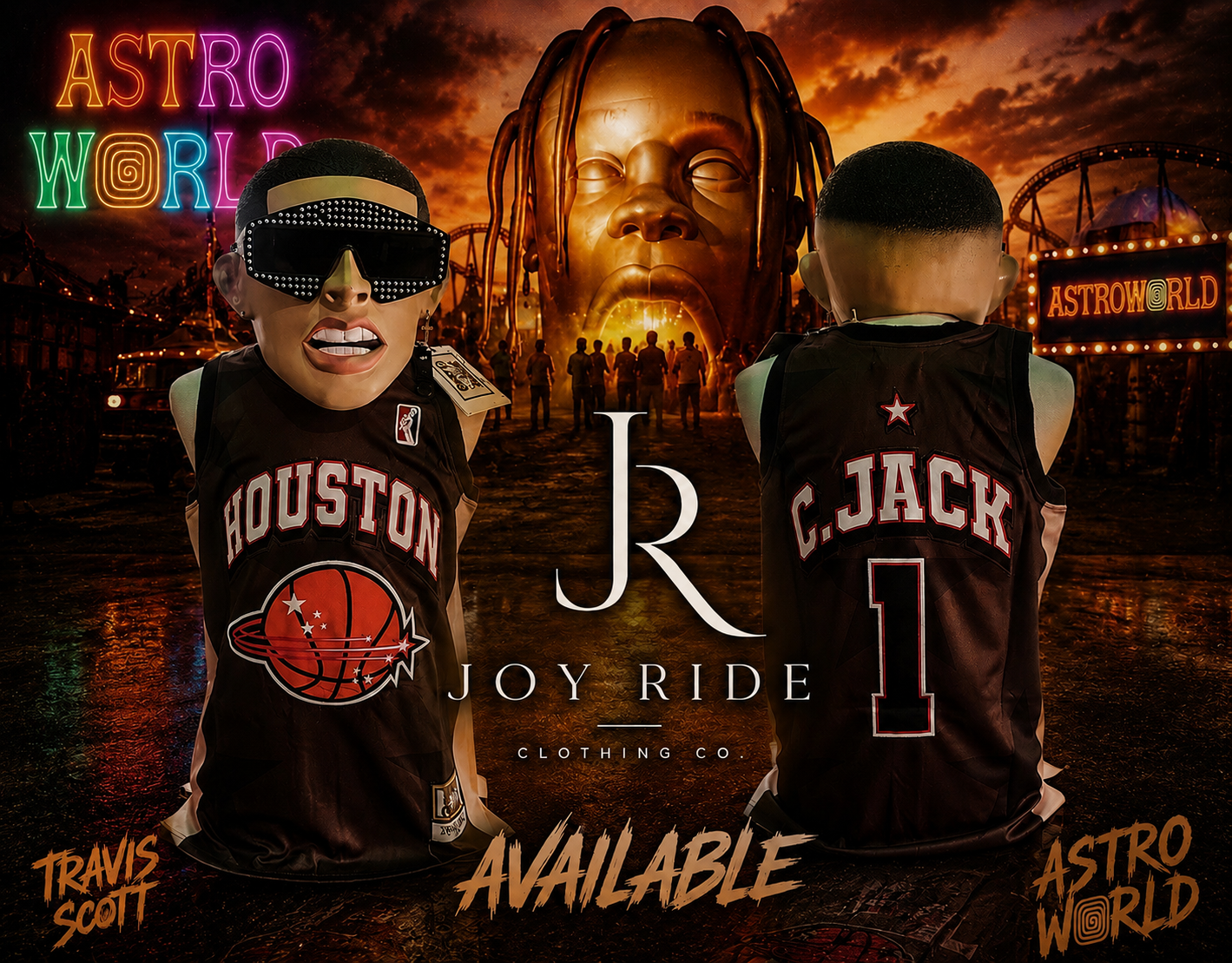 TRAVIS SCOTT HOUSTON JERSEY (LARGE)