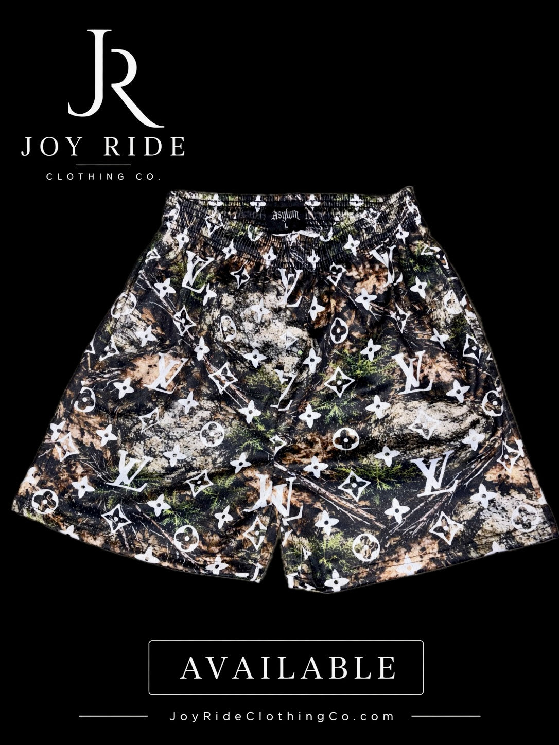 ASYLUM Camo/LV Shorts (L)