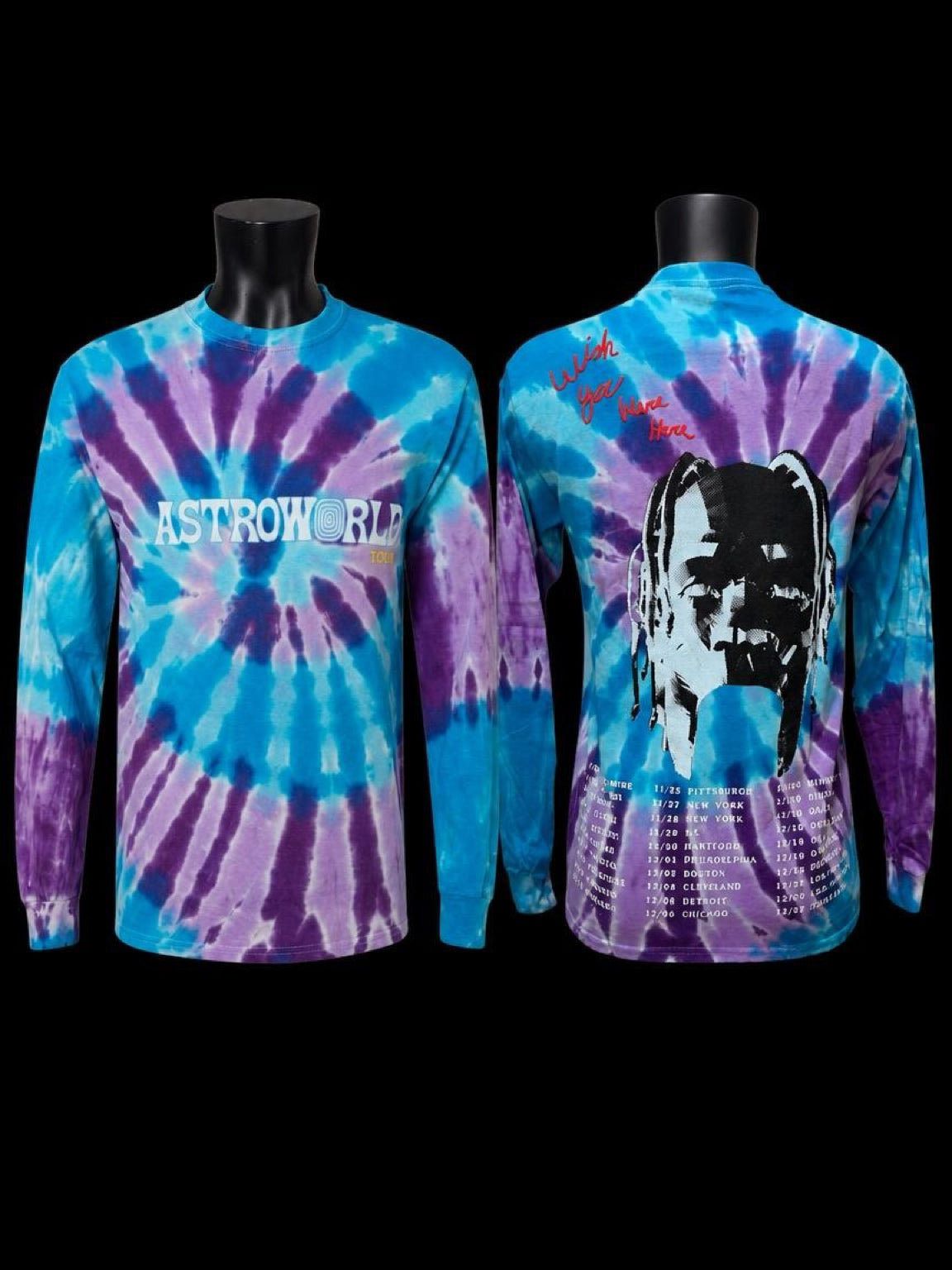 TRAVIS SCOTT ASTROWORLD LONG SLEEVE (SMALL)